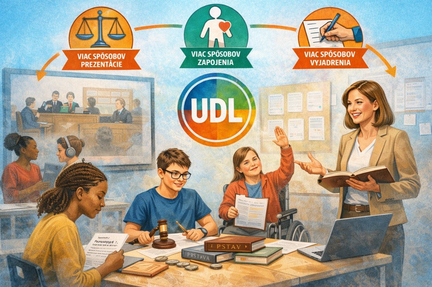 Universal Design for Learning (UDL) v praxi učiteľa predmetov: Právo a Právna náuka na strednej škole